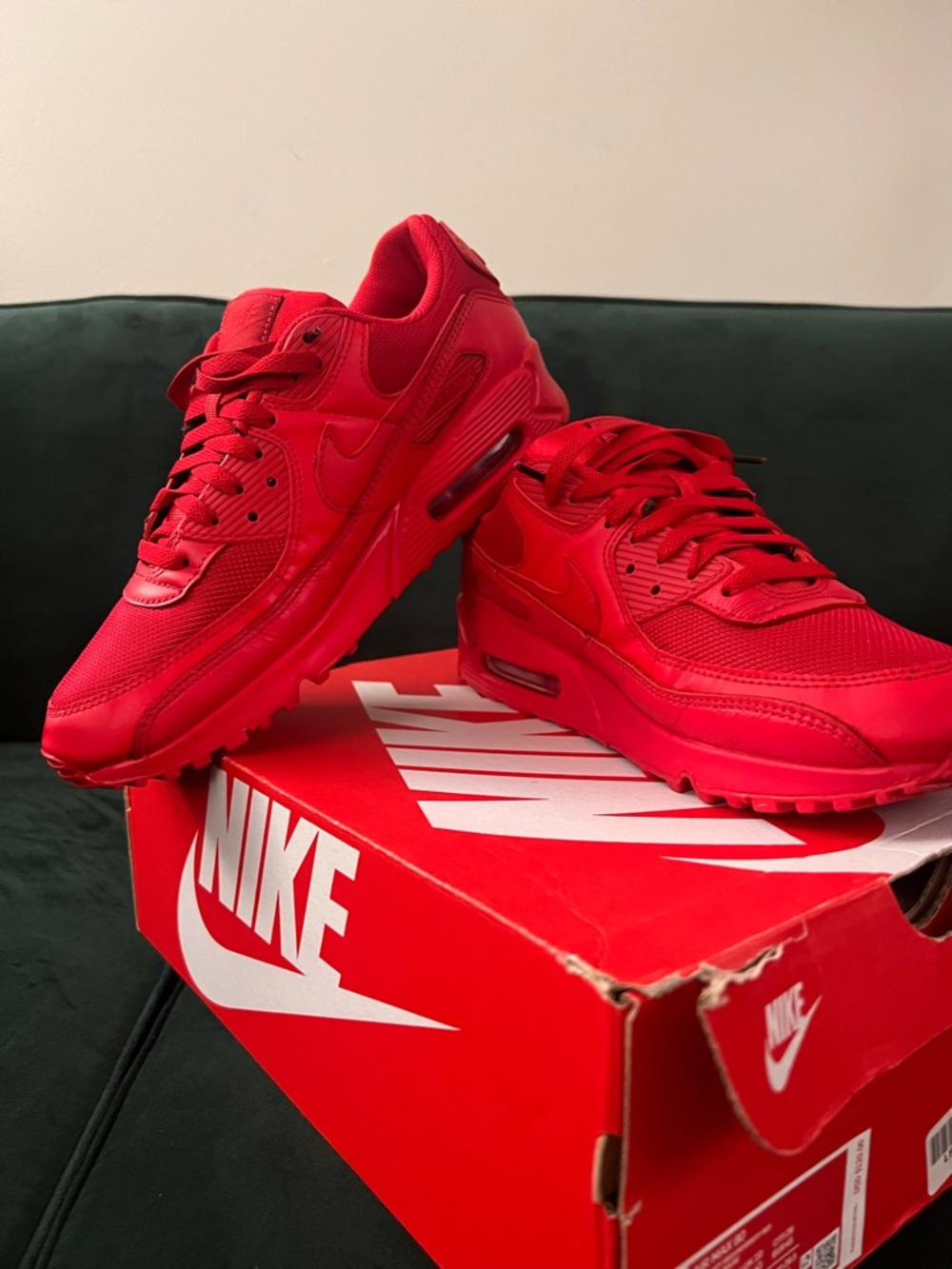 Nike Men’s Air Max 90 Sneakers - Red